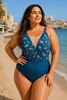 Picture of PLUS SIZE SWIM SUIT  FLORAL TOP